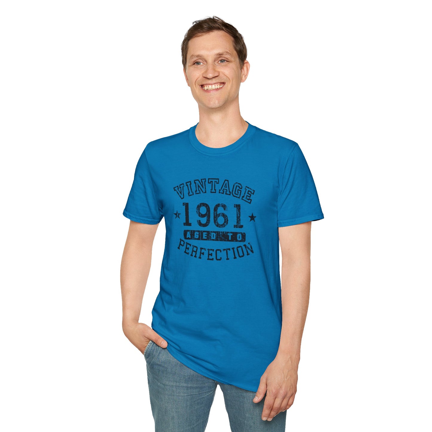 Customized Retro Birth Year Worn-In Unisex Tee for Adults – Exclusively by TooLoud