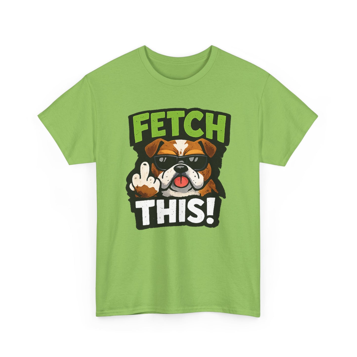Fetch This! Middle Finger Adult Unisex T-Shirt by TOOLOUD