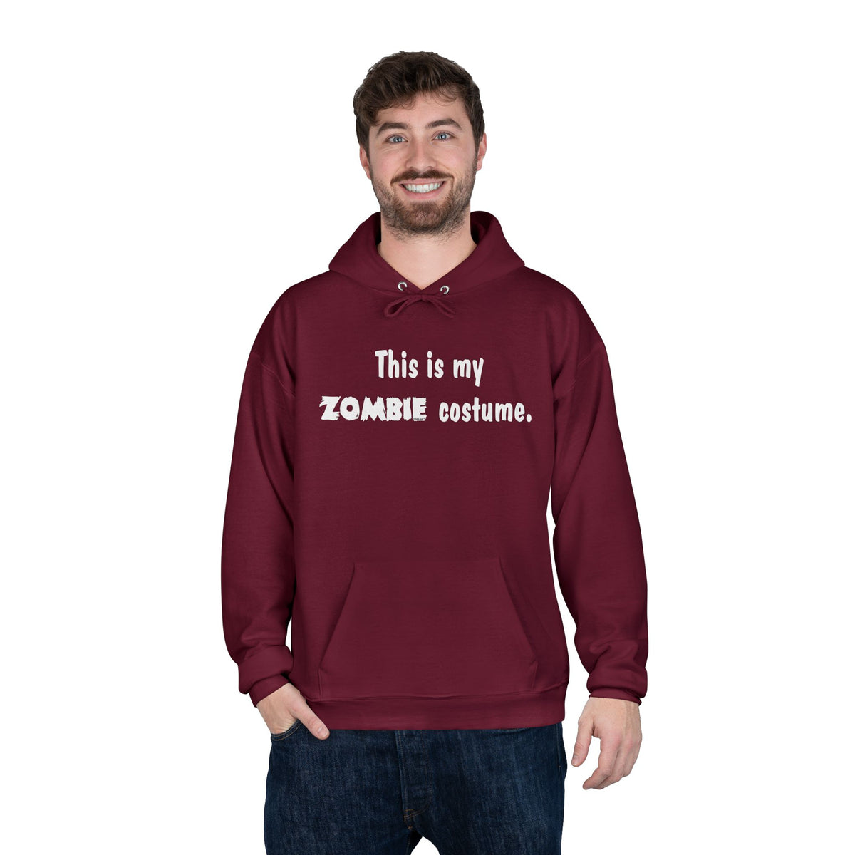 This Is My Zombie Costume – Halloween Dark Pullover Hoodie Sweatshirt by TOOLOUD