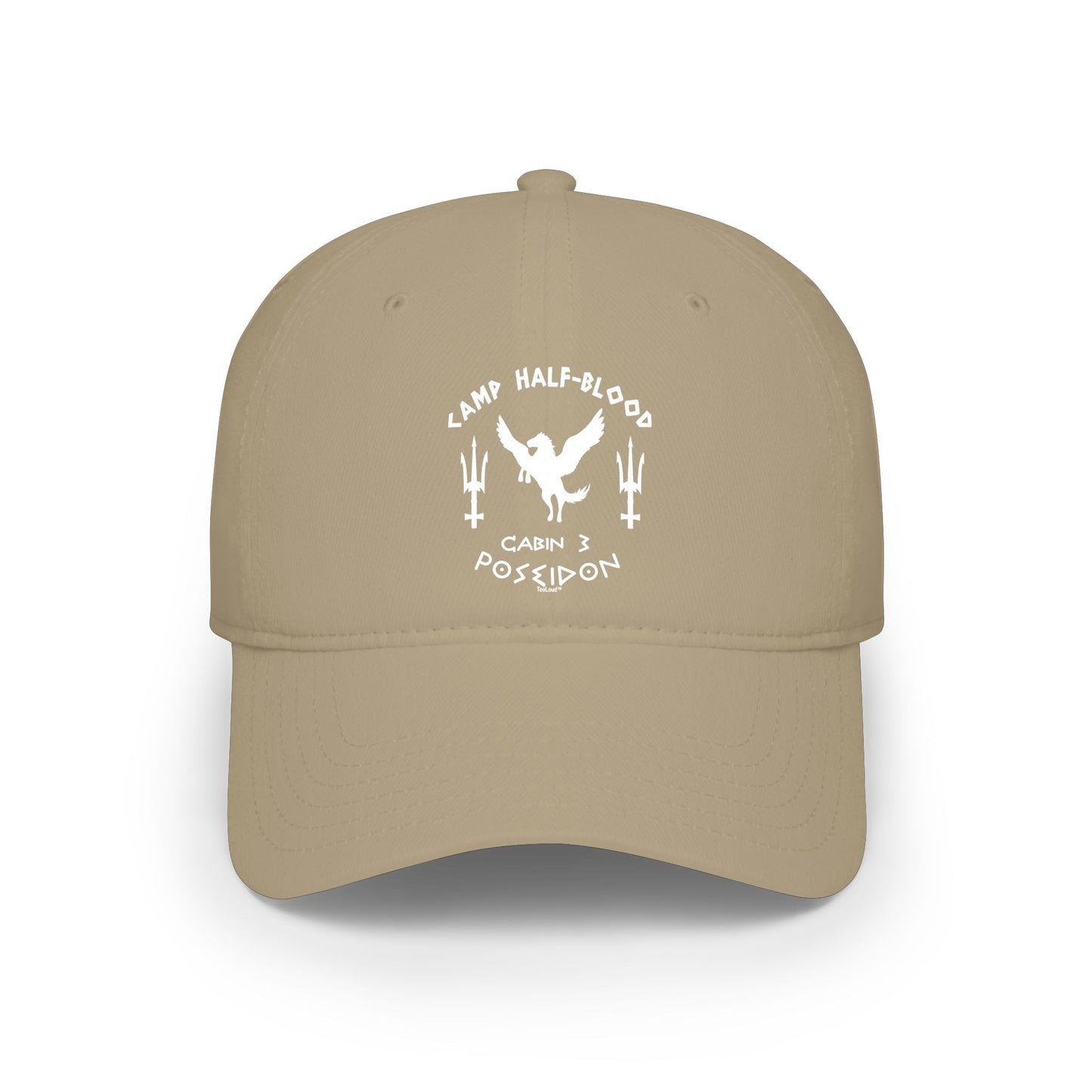 Cabin 3 Poseidon Camp Half Blood Adult Dark Baseball Cap Hat by TOOLOUD