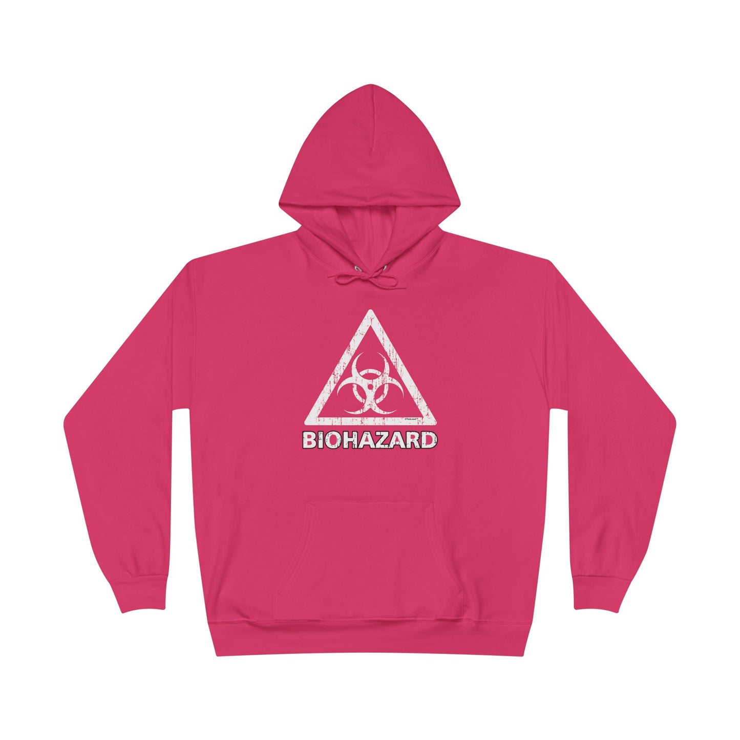 Biohazard Sign Distressed Dark Pullover Hoodie Sweatshirt by TOOLOUD