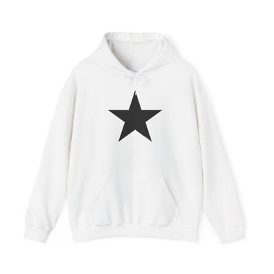 TOOLOUD Black Star Hooded Sweatshirt - Unisex