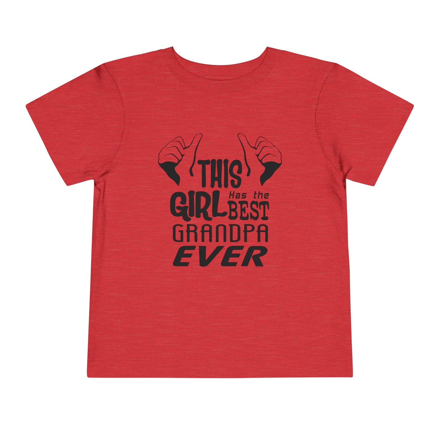 This Girl Has The Best Grandpa Ever Toddler T-Shirt by TOOLOUD