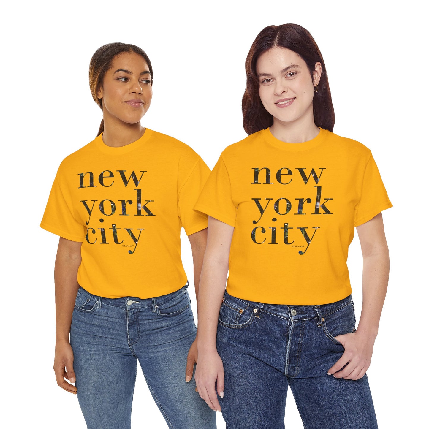 New York City – City Lights Adult T-Shirt by TOOLOUD
