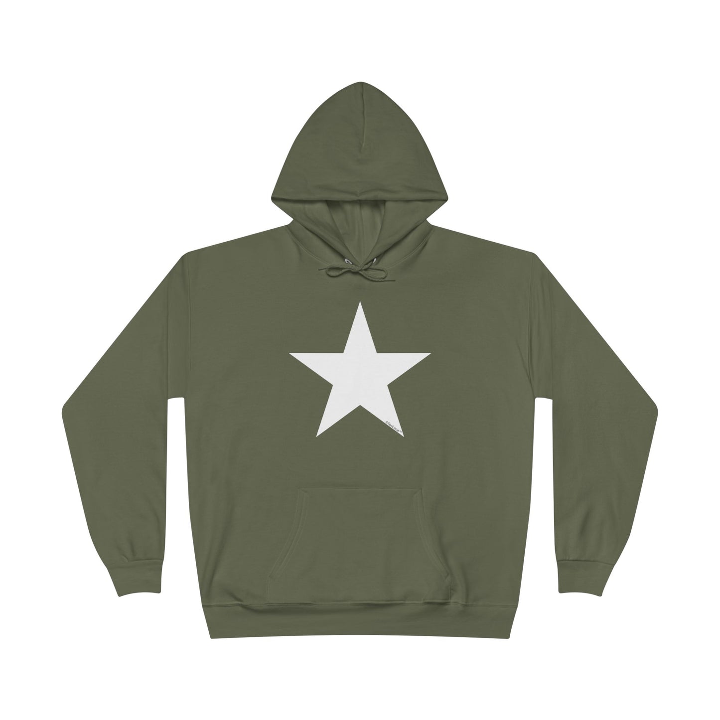 White Star Dark Adult Hoodie Sweatshirt by TOOLOUD