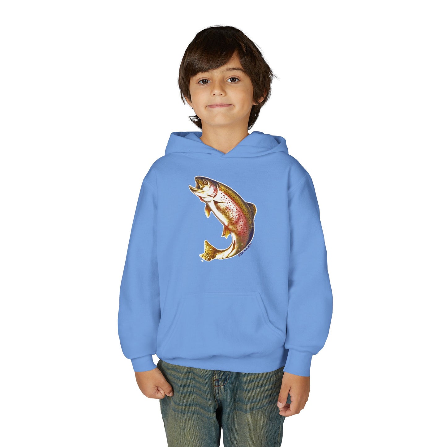 Rainbow Trout Youth Children’s Hoodie Sweatshirt by TOOLOUD