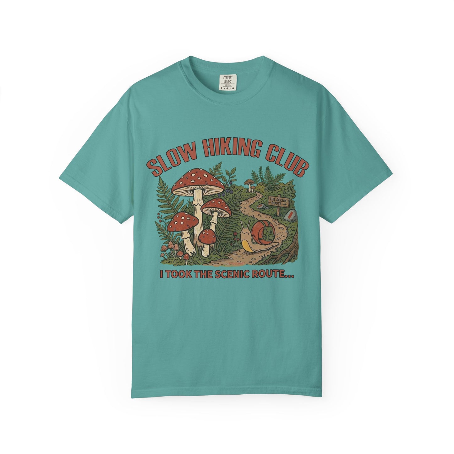Slow Hiking Club Unisex Garment-Dyed Adult T-shirt