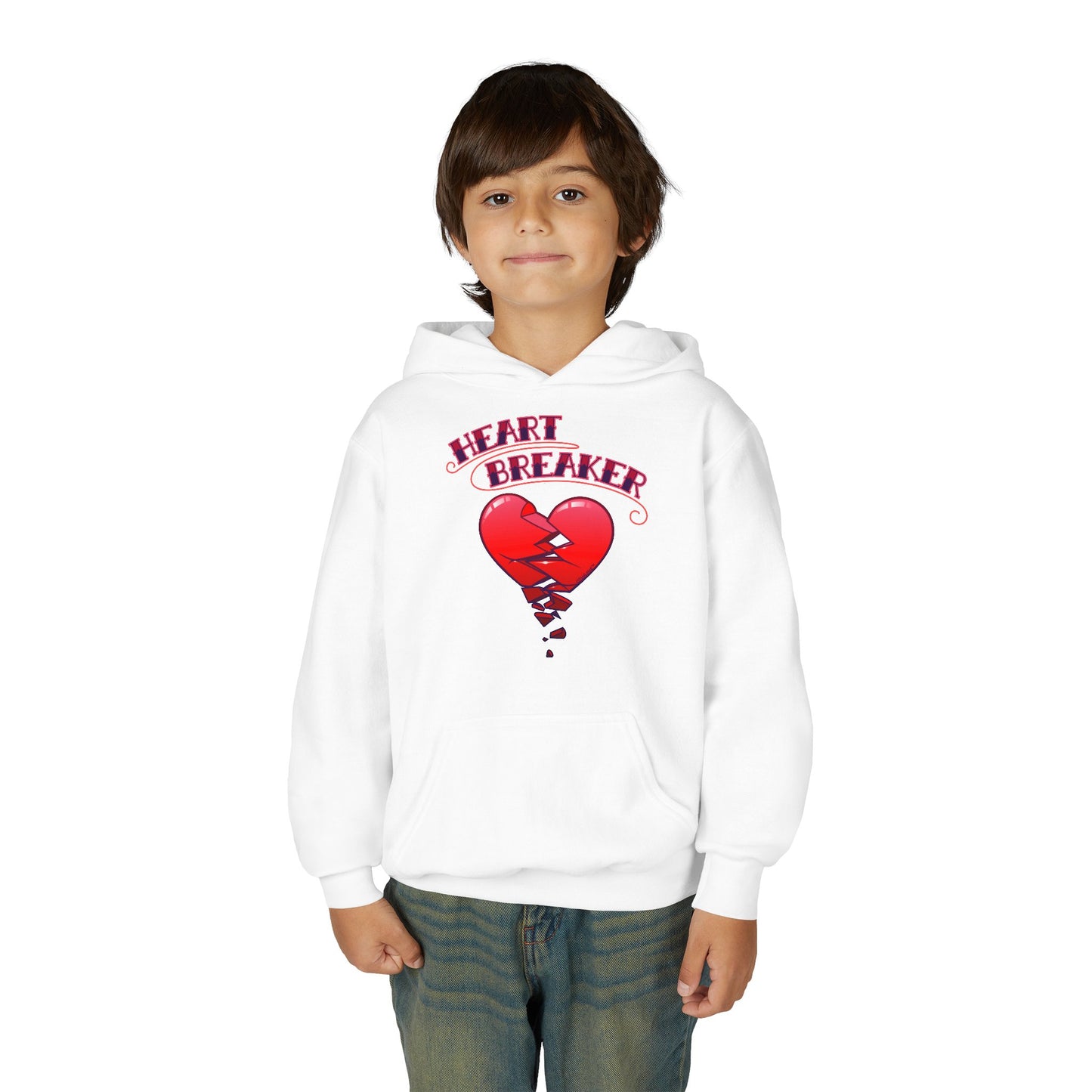 Heart Breaker Cute Childrens Hoodie by TOOLOUD