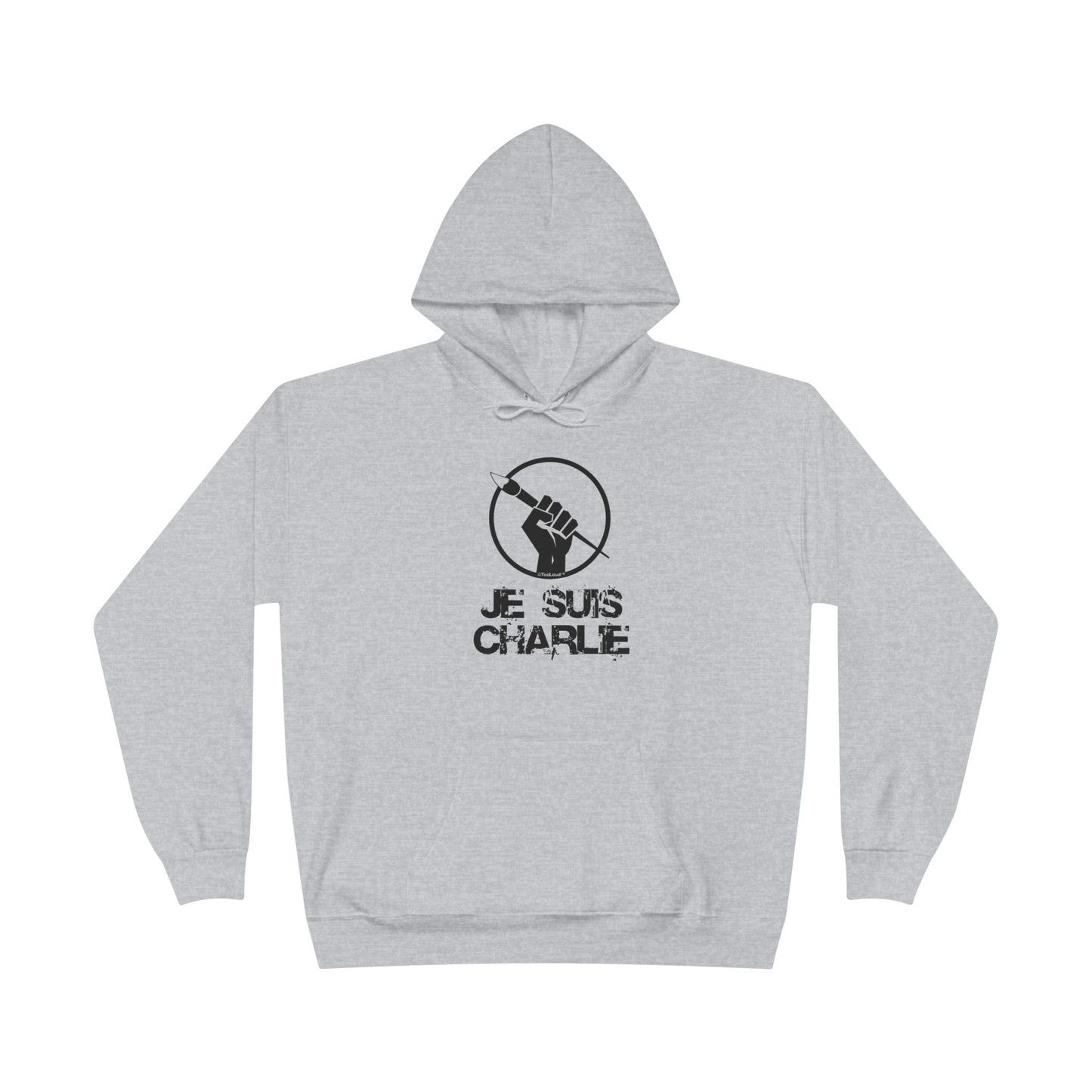 Je Suis Charlie Adult Pullover Hoodie Sweatshirt by TOOLOUD