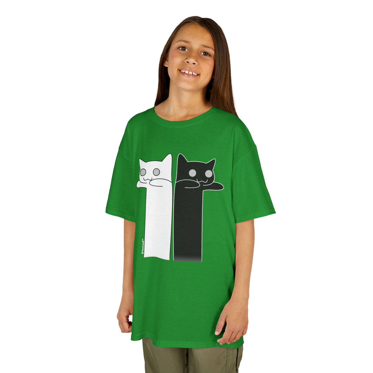 Longcat and Tacgnol – Internet Humor Children's Dark T-Shirt by TOOLOUD