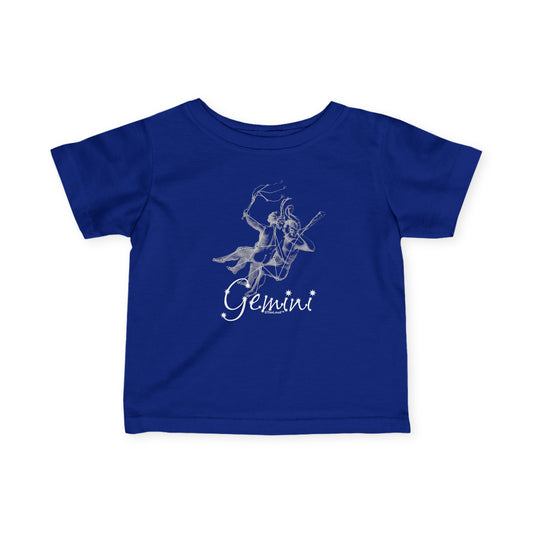 Gemini Constellation Infant Dark T-Shirt by TOOLOUD