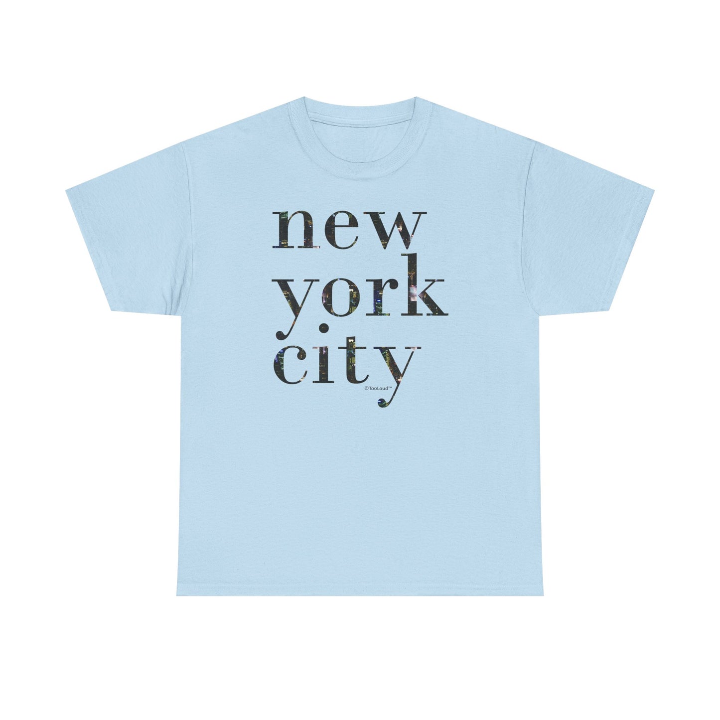 New York City – City Lights Adult T-Shirt by TOOLOUD