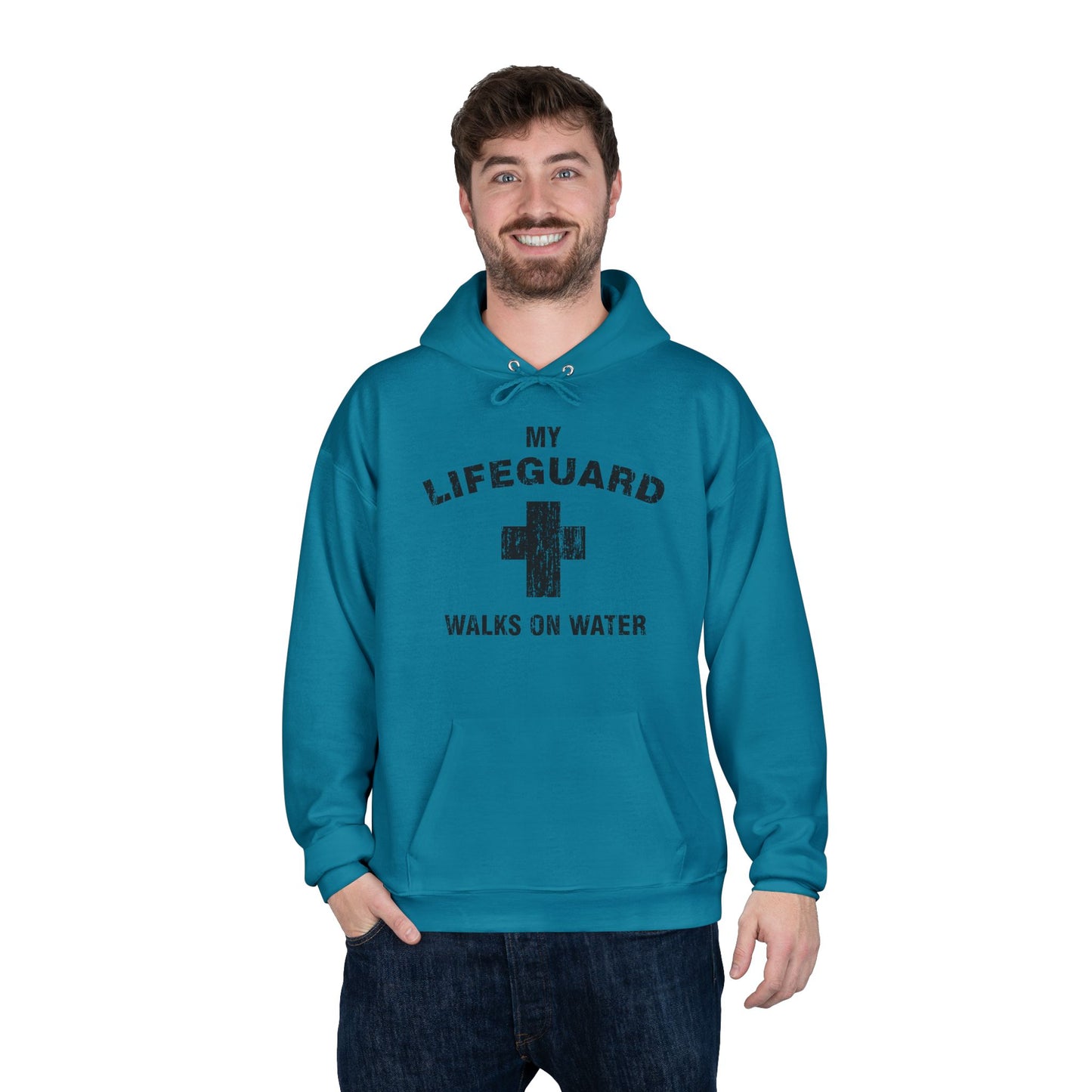 My Lifeguard Walks On Water Easter Pullover Hoodie Sweatshirt by TOOLOUD™