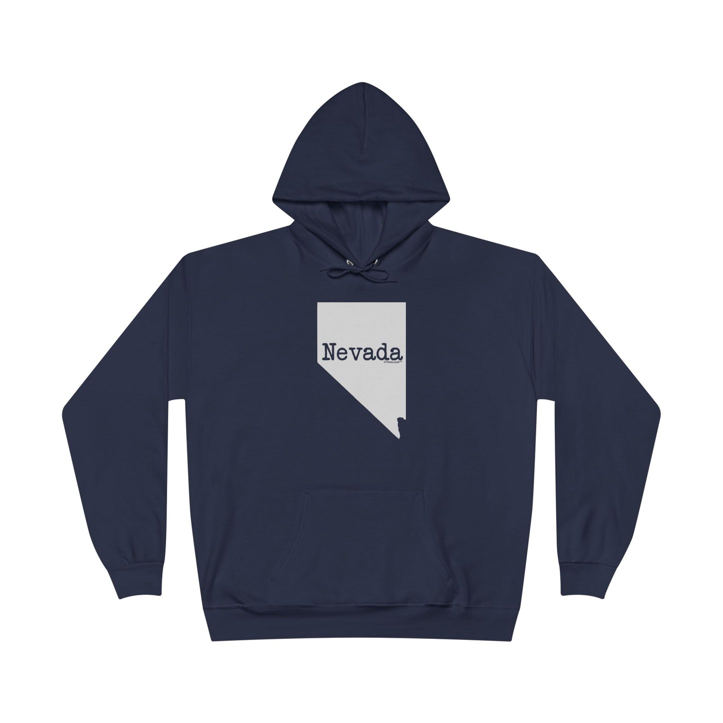 Nevada – United States Shape Dark Pullover Hoodie Sweatshirt by TOOLOUD