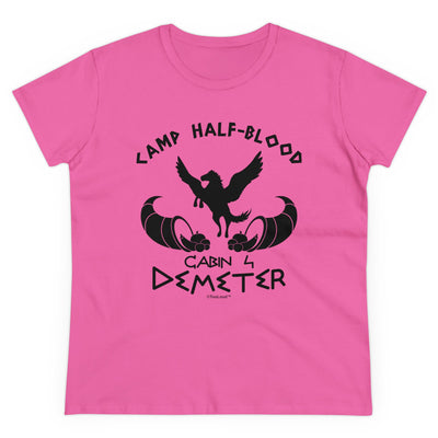 TOOLOUD Cabin 4 Demeter Camp Half Blood Womens T-Shirt