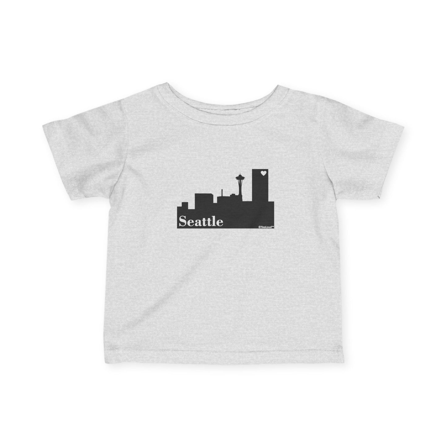 Seattle Skyline with Space Needle Infant T-Shirt by TOOLOUD