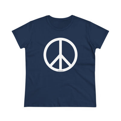 Peace Sign Symbol Women's Cotton T-Shirt by TOOLOUD