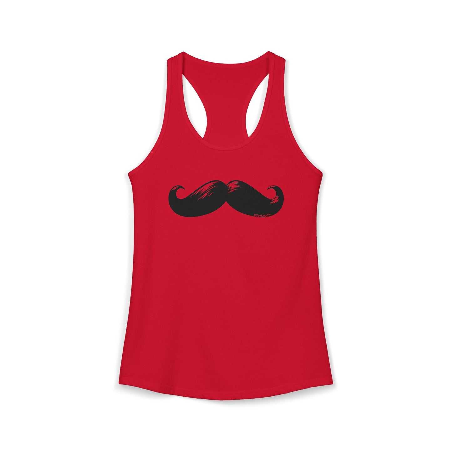 Big Black Mustache Women's Racerback Tank Top by TOOLOUD