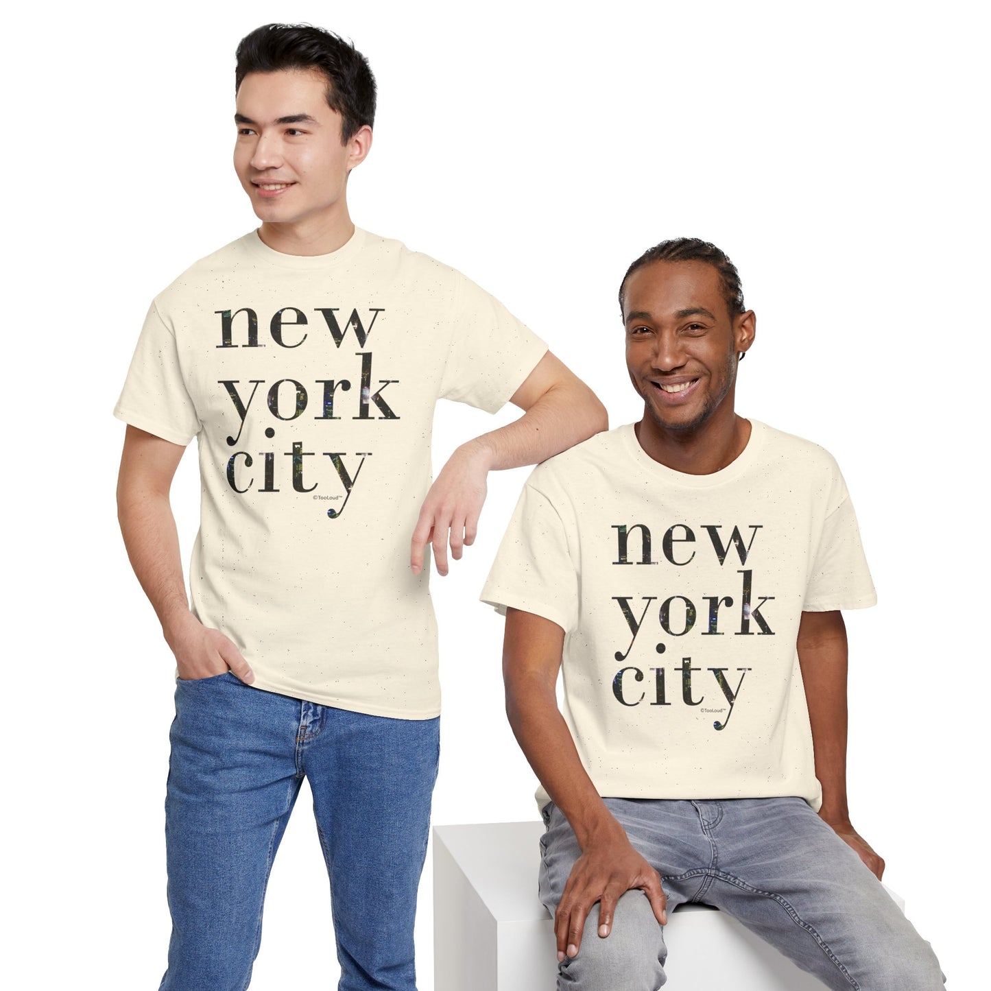 New York City – City Lights Adult T-Shirt by TOOLOUD