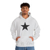 TOOLOUD Black Star Hooded Sweatshirt - Unisex