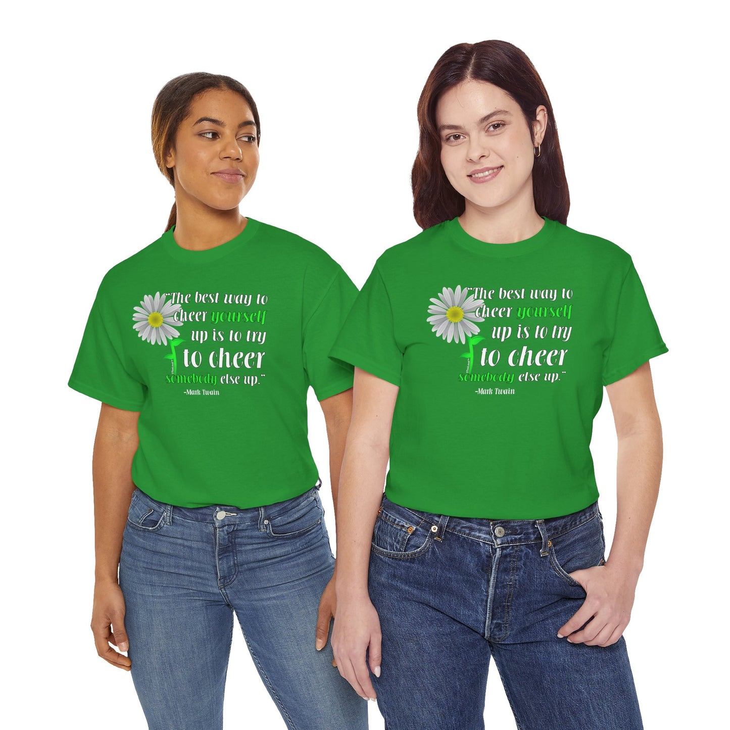 Cheer Yourself Up Mark Twain Adult Unisex T-Shirt by TOOLOUD