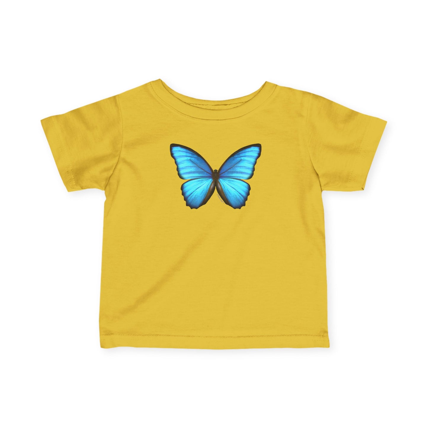Big Blue Butterfly Infant T-Shirt by TOOLOUD