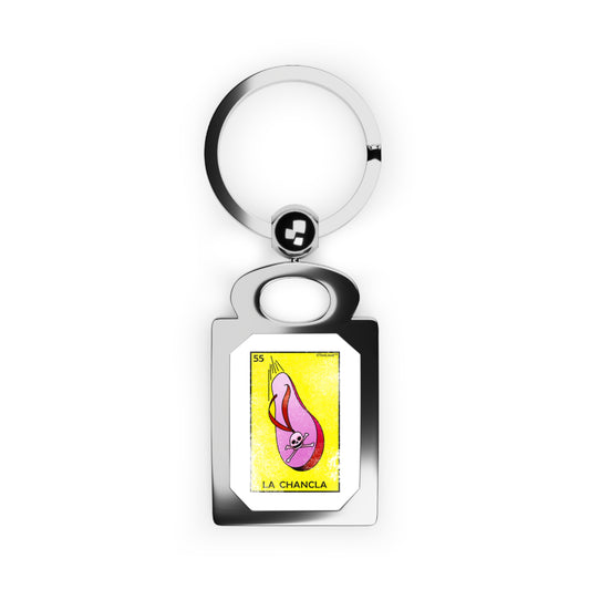 La Chancla Loteria Distressed Metal Keyring Tag by TOOLOUD