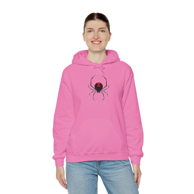 TooLoud Black Widow Spider Design Unisex Hoodie Sweatshirt