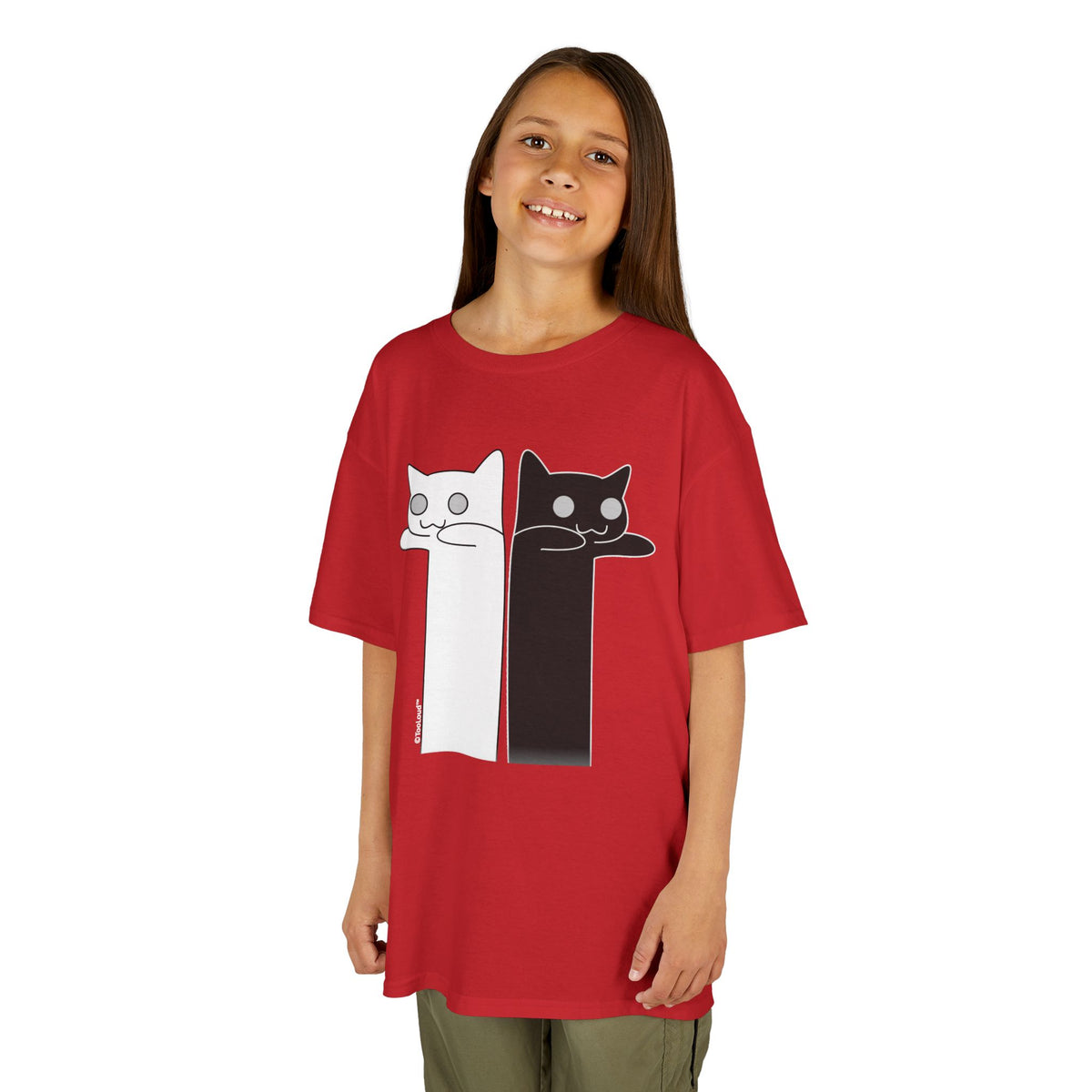 Longcat and Tacgnol – Internet Humor Children's Dark T-Shirt by TOOLOUD
