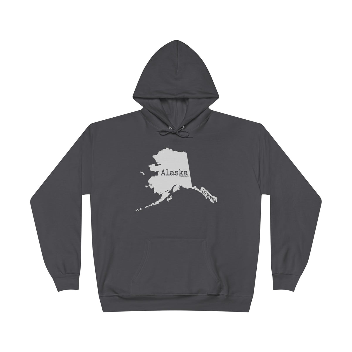 Alaska – United States Shape Dark Hoodie Sweatshirt by TOOLOUD