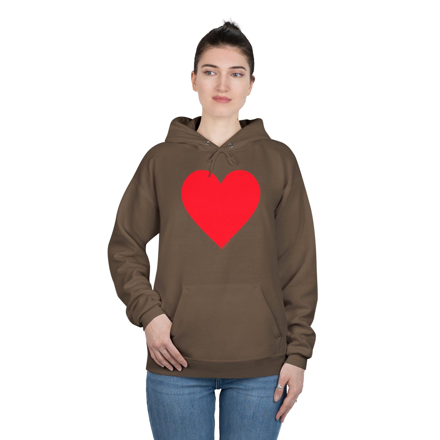 TOOLOUD Big Red Heart Valentine's Day Dark Unisex Hoodie Sweatshirt