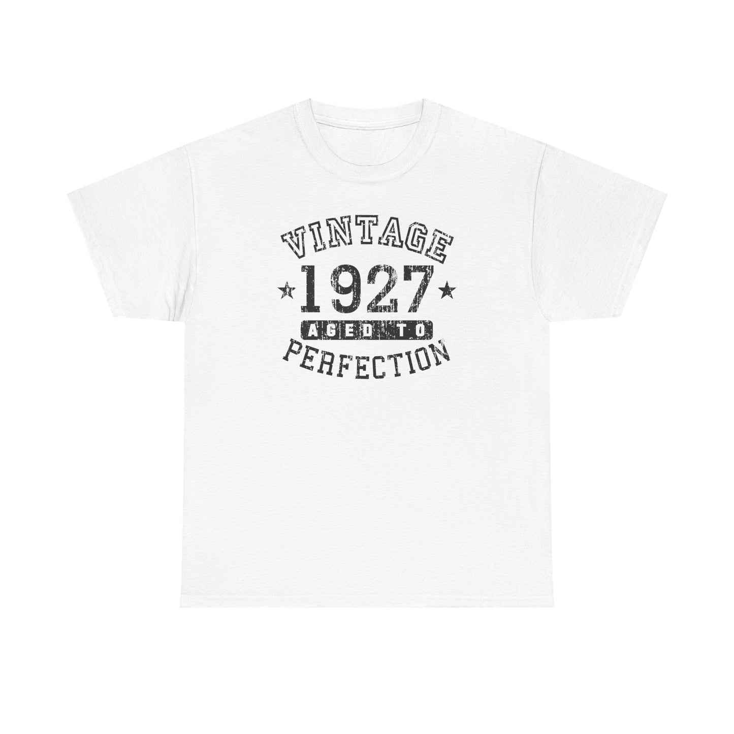 1927 – Adult Unisex Vintage Birth Year Aged to Perfection Birthday T-Shirt by TOOLOUD