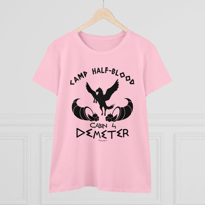 TOOLOUD Cabin 4 Demeter Camp Half Blood Womens T-Shirt