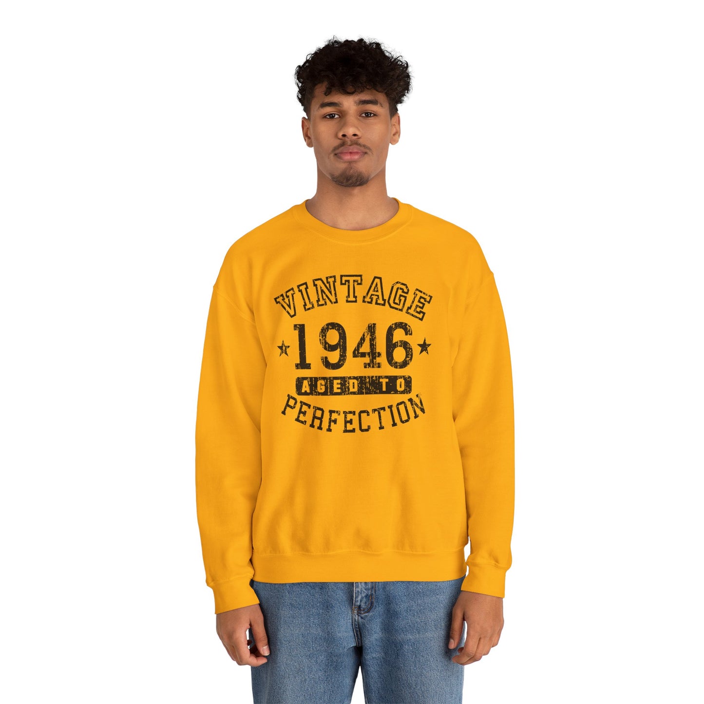 1946 - Vintage Birth Year Sweatshirt Adults Unisex by TOOLOUD