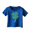3D Style Celtic Knot 4 Leaf Clover Infant T-Shirt Dark-Infant T-Shirt-TooLoud-Royal-Blue-06-Months-Davson Sales