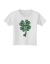 3D Style Celtic Knot 4 Leaf Clover Toddler T-Shirt-Toddler T-Shirt-TooLoud-White-2T-Davson Sales