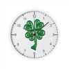 3D Style Celtic Knot 4 Leaf Clover 10 Inch Round Wall Clock with Numbers