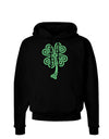3D Style Celtic Knot 4 Leaf Clover Dark Hoodie Sweatshirt-Hoodie-TooLoud-Black-Small-Davson Sales