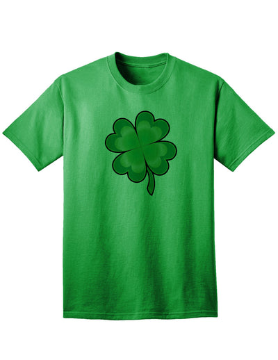 4 Leaf Clover Shamrock Adult Unisex St Patrick's Day T-Shirt-TooLoud-Kelly Green-Small-Davson Sales