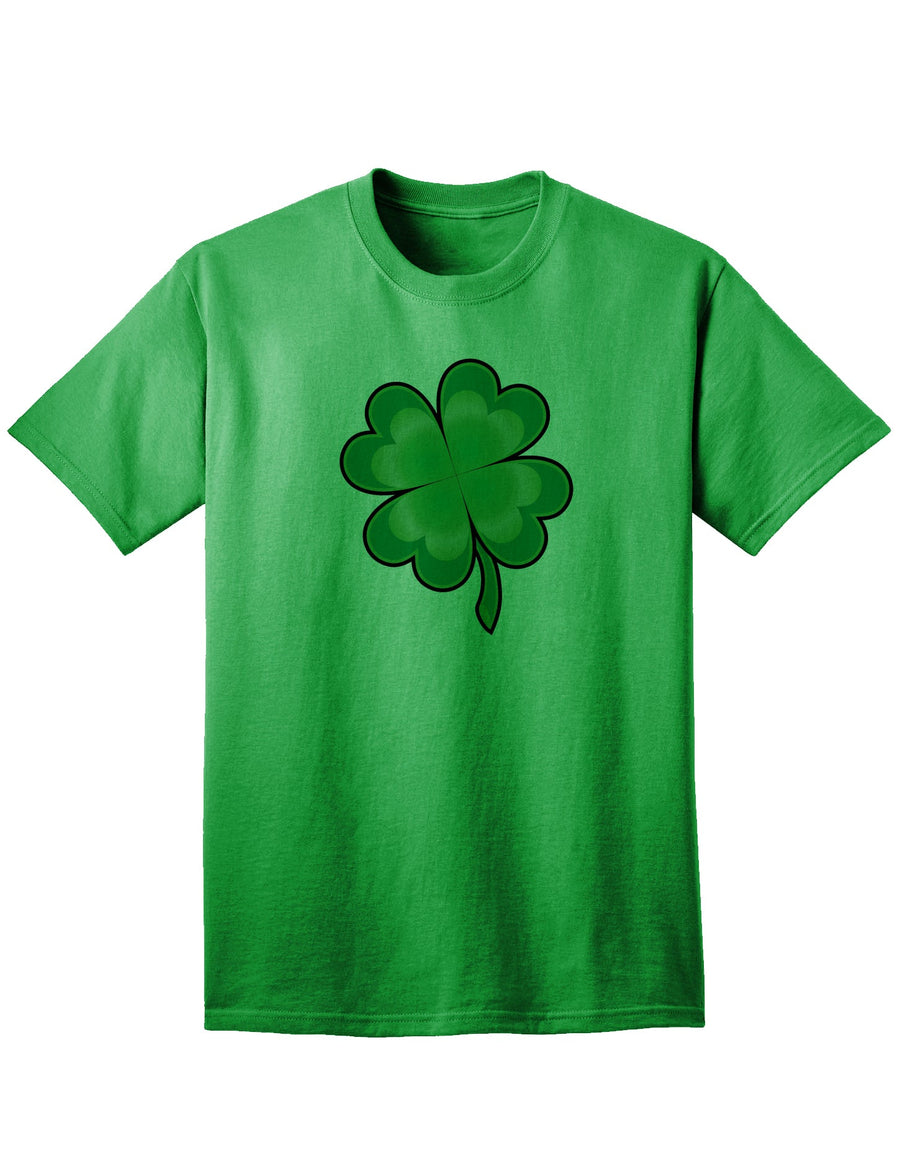 4 Leaf Clover Shamrock Adult Unisex St Patrick's Day T-Shirt-TooLoud-White-Small-Davson Sales