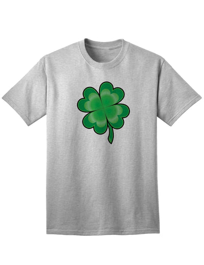 4 Leaf Clover Shamrock Adult Unisex St Patrick's Day T-Shirt-TooLoud-Ash Gray-Small-Davson Sales