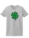 4 Leaf Clover Shamrock Adult Womens St. Patrick's Day T-Shirt-TooLoud-Ash Gray-Small-Davson Sales