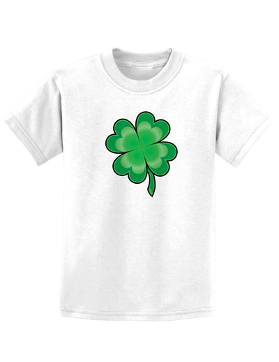 4 Leaf Clover Shamrock Childrens St Patrick's Day T-Shirt-TooLoud-White-Small-Davson Sales