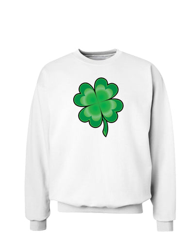 4 Leaf Clover Shamrock St. Patrick's Day Sweatshirt-Sweatshirts-TooLoud-White-Small-Davson Sales