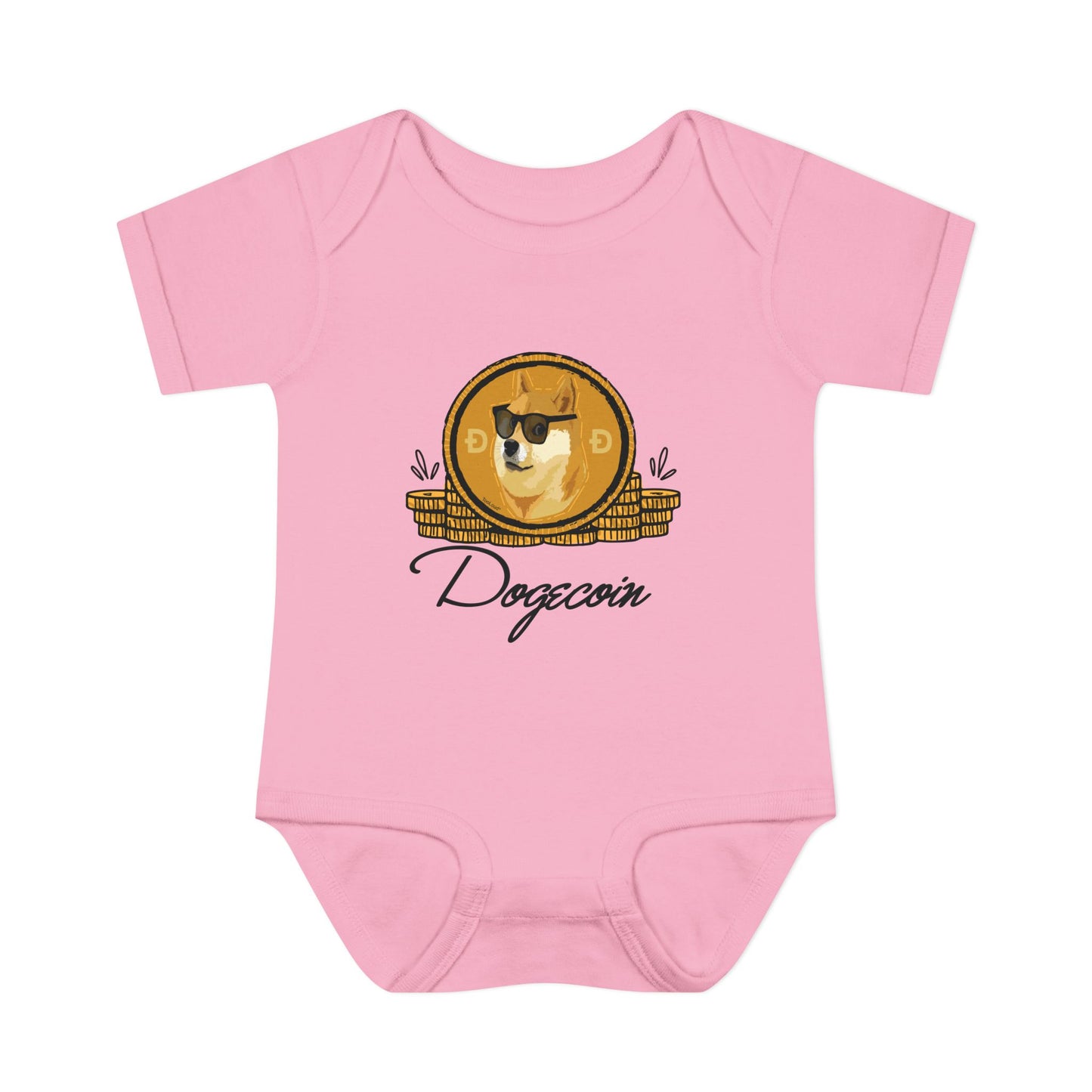 Doge Coins Baby Romper Bodysuit by TOOLOUD