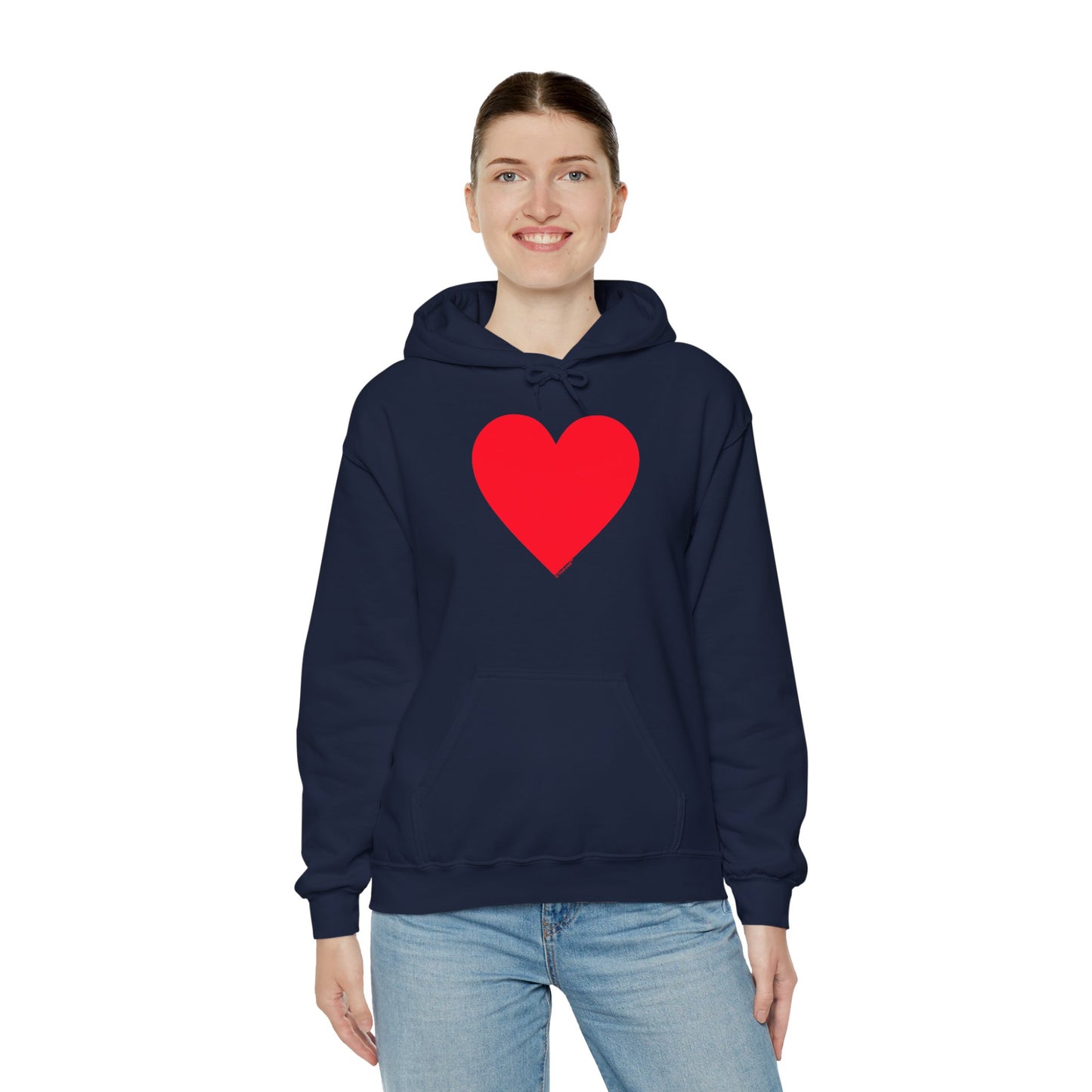 TOOLOUD Big Red Heart Valentine's Day Dark Unisex Hoodie Sweatshirt