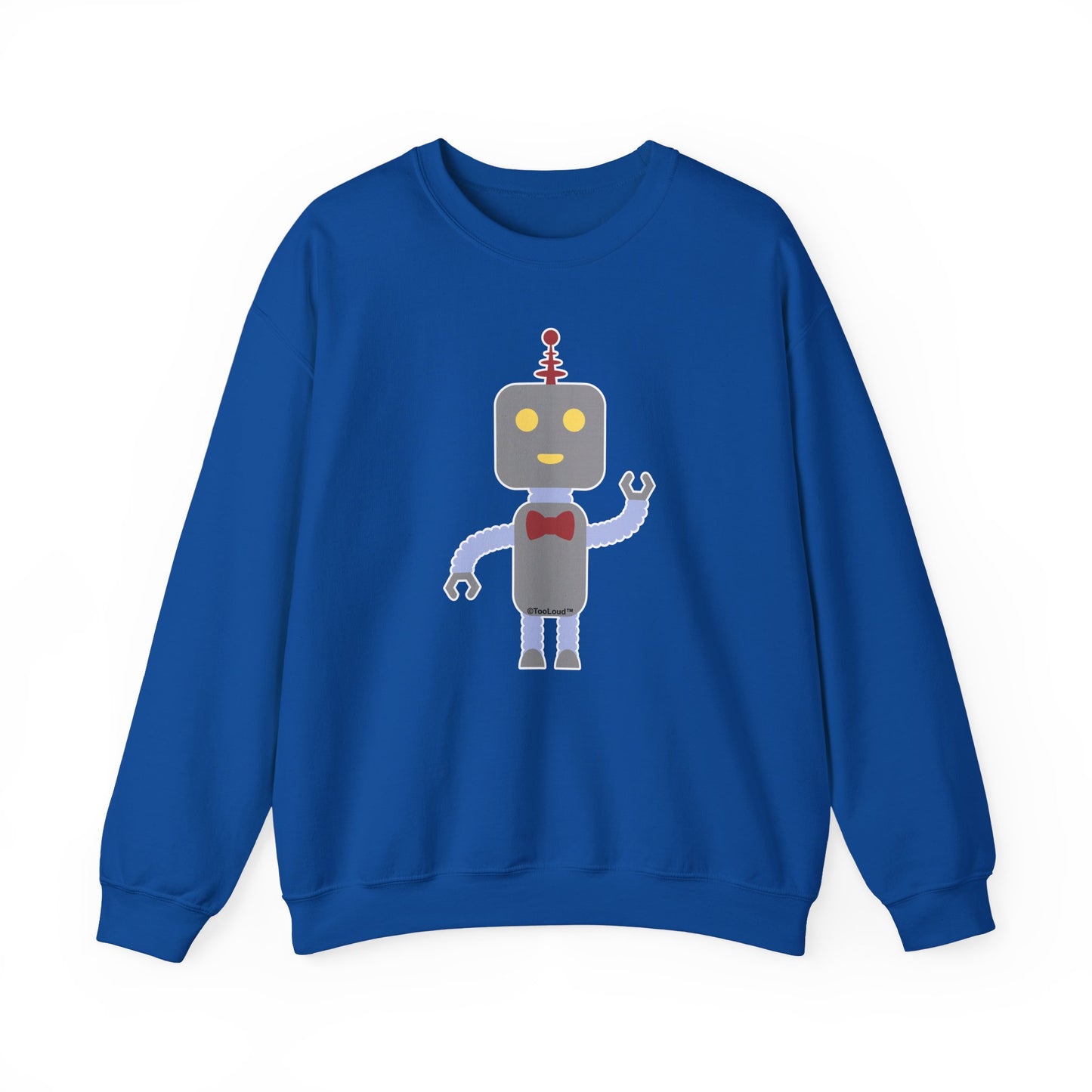 Cute Robot Male Adult Dark Sweatshirt by TOOLOUD