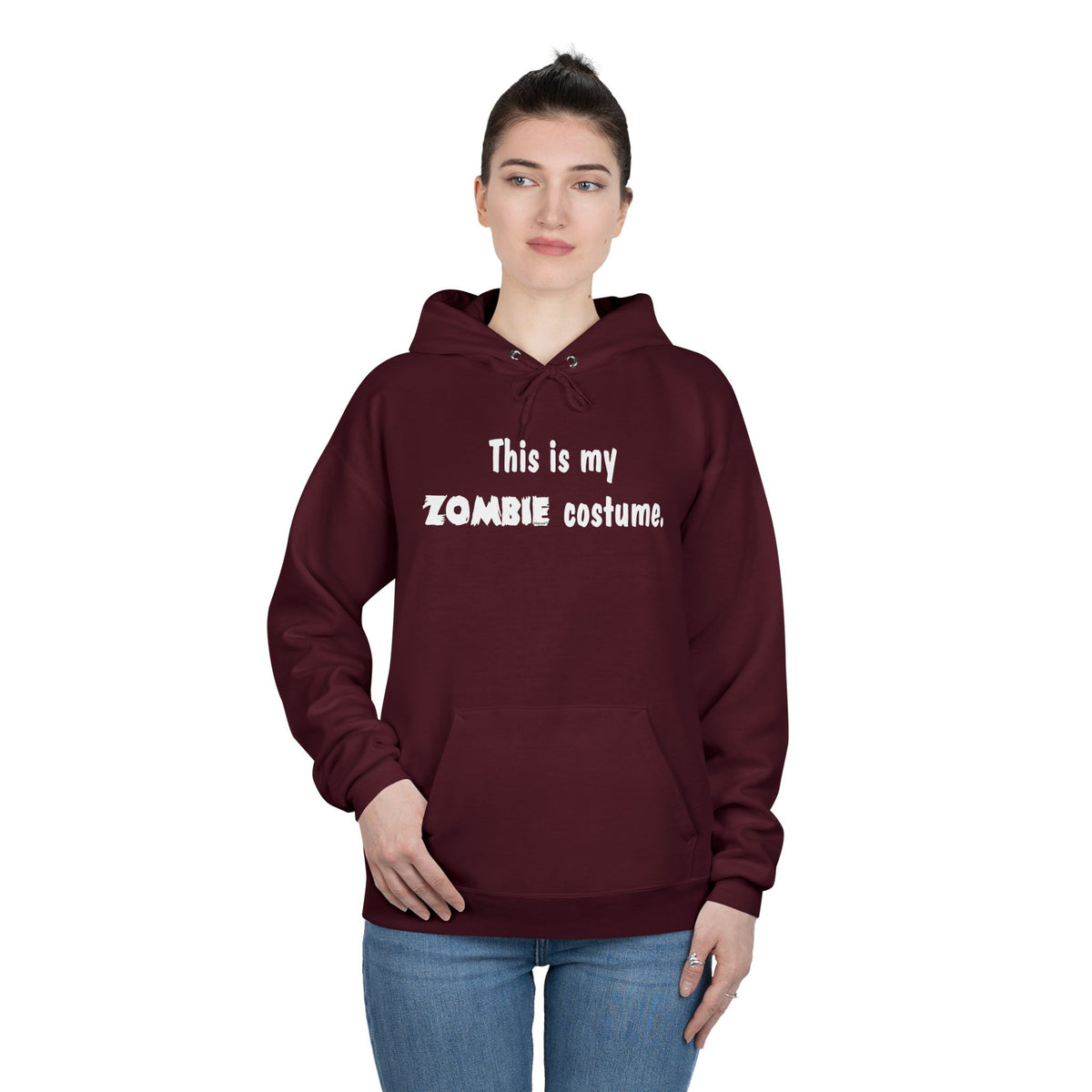 This Is My Zombie Costume – Halloween Dark Pullover Hoodie Sweatshirt by TOOLOUD