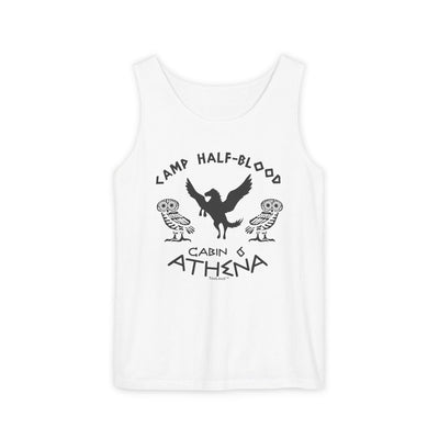 Camp Half Blood Cabin 6 Athena Loose Adult Garment-Dyed Tank Top by TOOLOUD