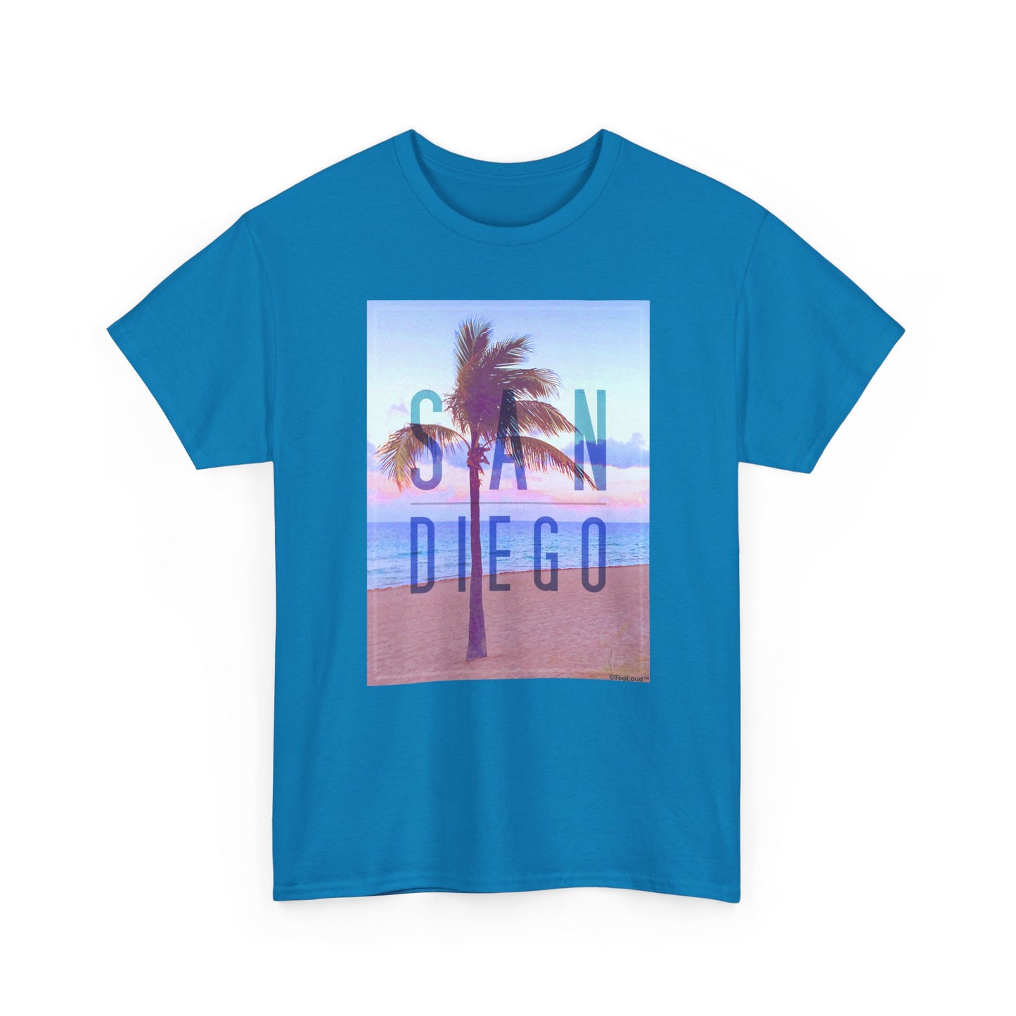 San Diego Beach Filter Unisex Adult Dark T-Shirt by TOOLOUD